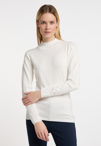 Pull-over DreiMaster Klassik en blanc : devant