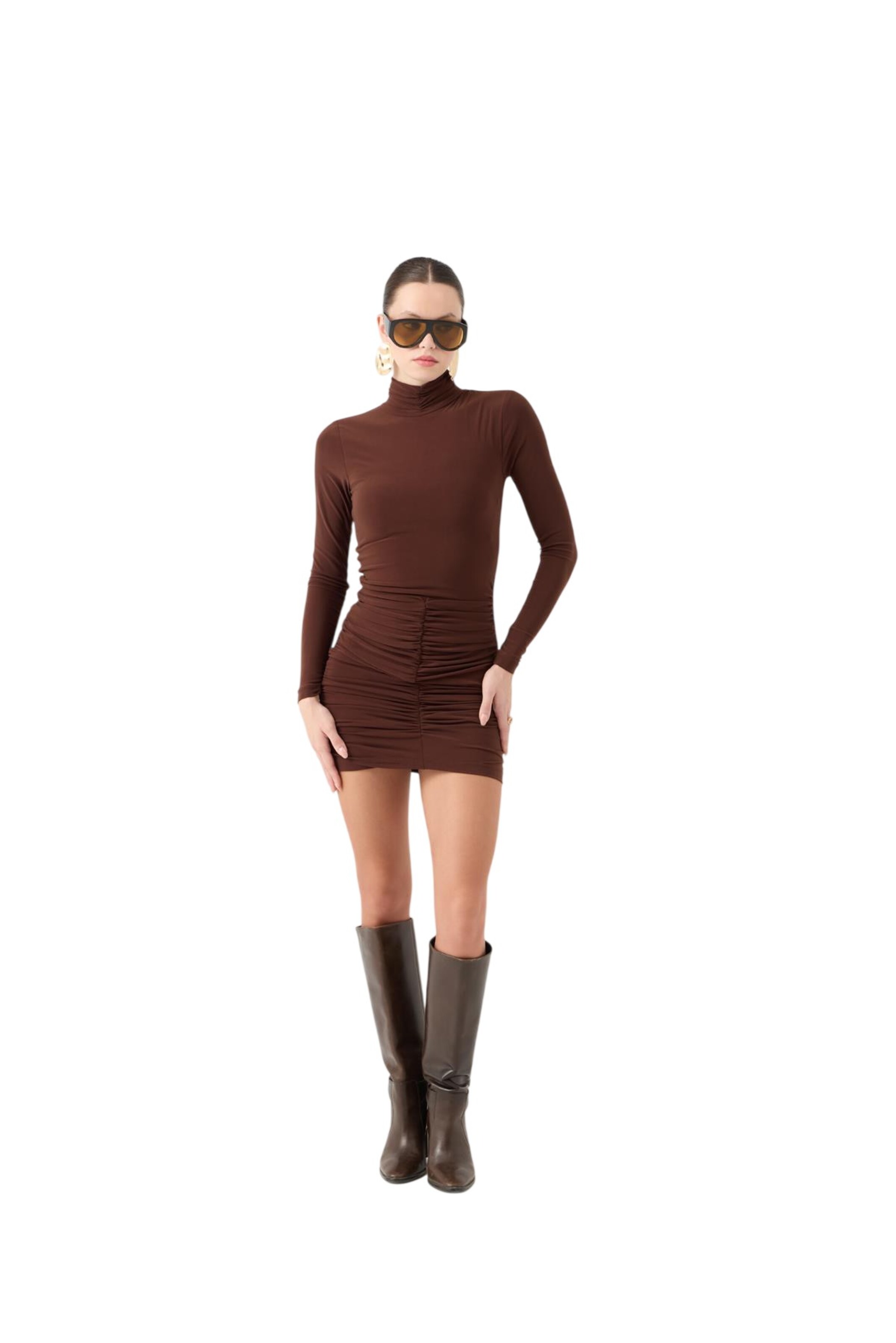HOLLY LOLLY Kleid in Braun