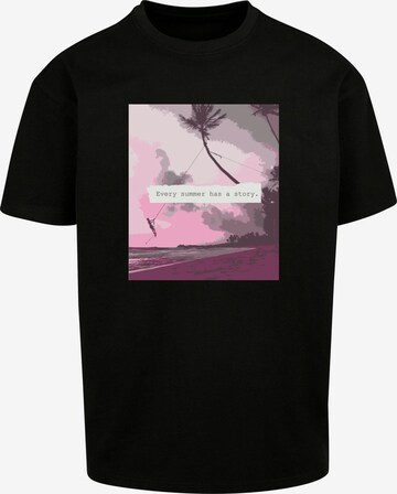 Merchcode Shirt 'Summer - Every summer has a story' in Zwart: voorkant