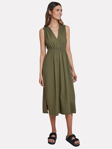 Threadbare Dress 'Peppercorn' in Green