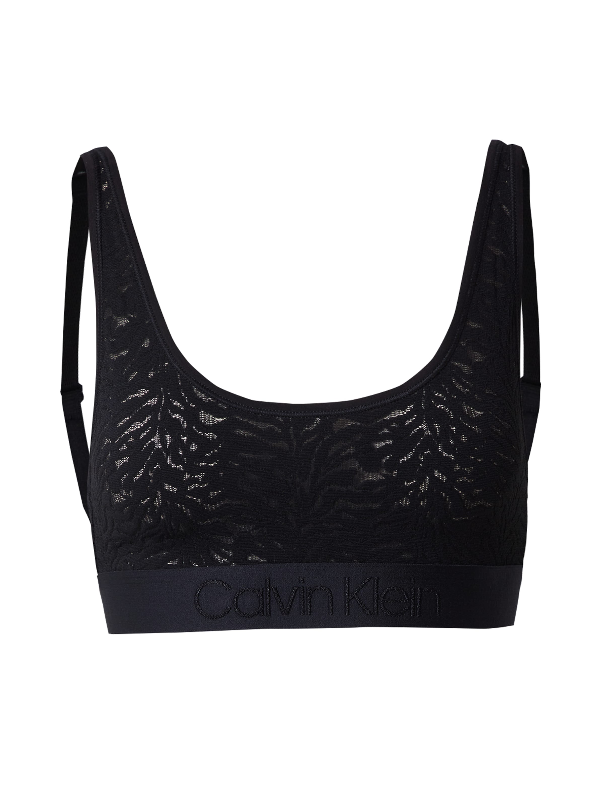 Calvin Klein Underwear Bygelfri Behå 'Intrinsic' i svart: framsida