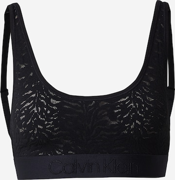 Calvin Klein UnderwearBustier Grudnjak 'Intrinsic' - crna boja: prednji dio