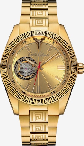 Carlo Colucci Analog watch 'Duregon' in Gold: front