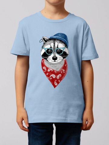 T-Shirt 'Waschbär' watabout.kids en bleu