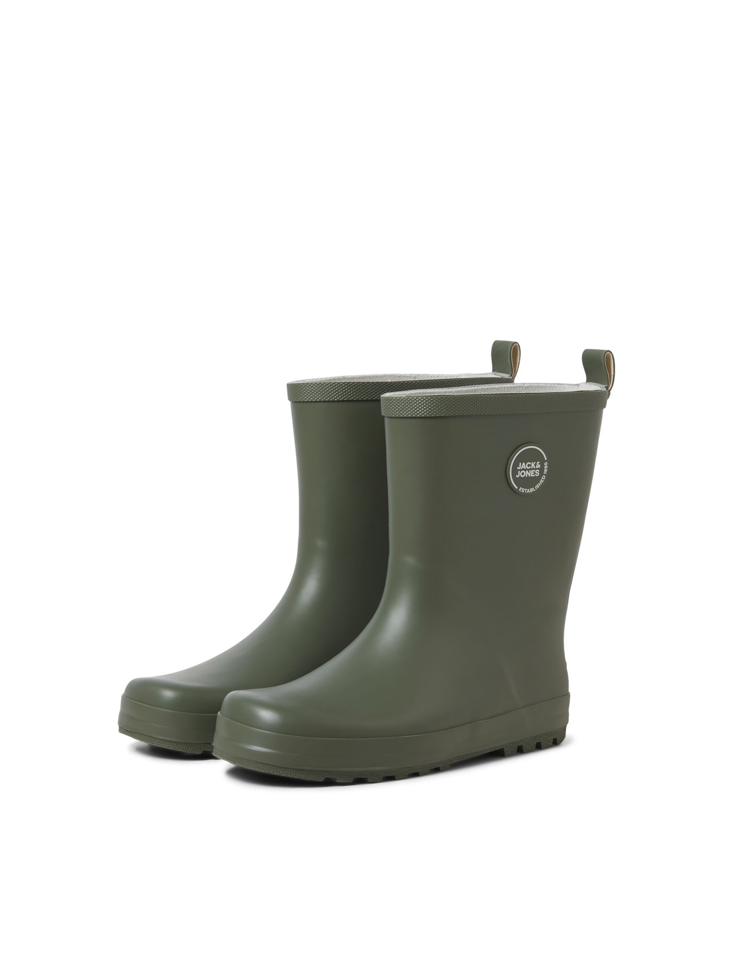Jack & Jones Junior Rubber Boots in Green