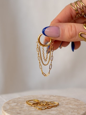 hiBALI Earrings 'Chain Hoops' in Gold