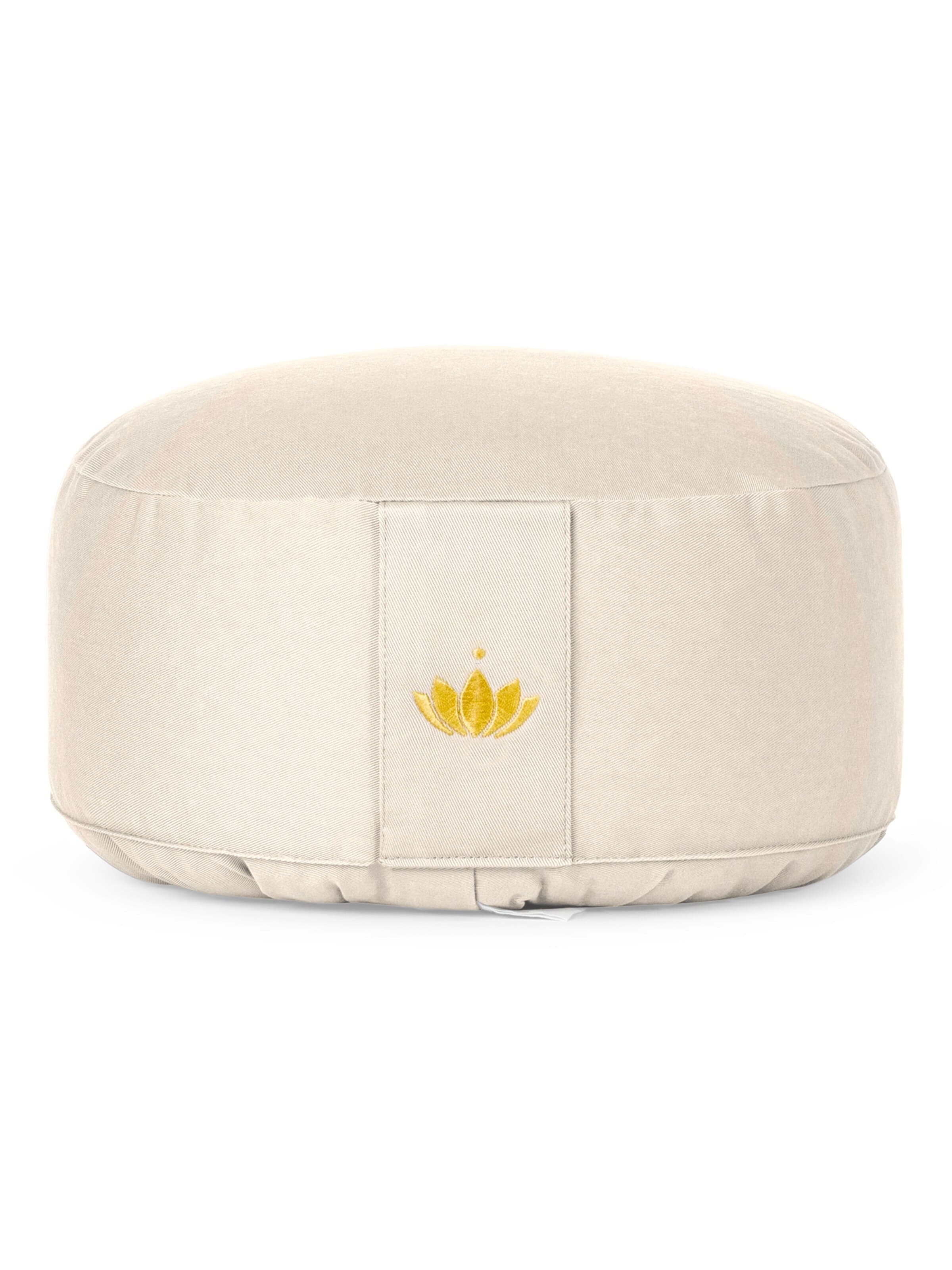 LOTUSCRAFTS Fitness Equipment 'Meditationskissen Lotus' in White: front