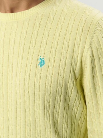 U.S. POLO ASSN. Pullover ' Mads ' in Gelb