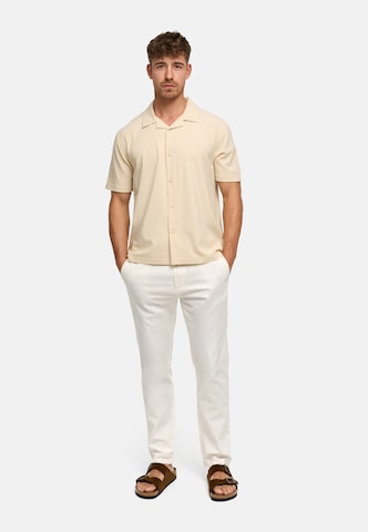 INDICODE JEANS Regular fit Button Up Shirt 'INDaminos' in Beige