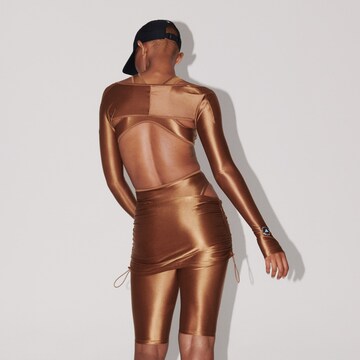 ADIDAS BY STELLA MCCARTNEY Body sportowe 'Leotard' w kolorze brązowy