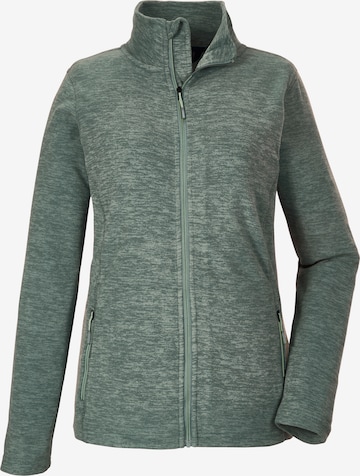 KILLTEC Athletic Fleece Jacket in Green: front