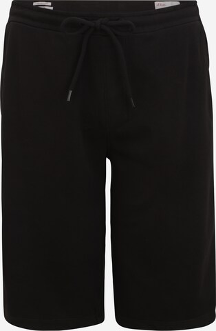 s.Oliver Men Big Sizes Regular Pants in Black: front