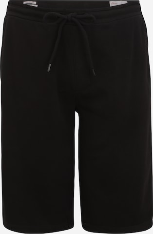 s.Oliver Men Big Sizes Pants in Black: front