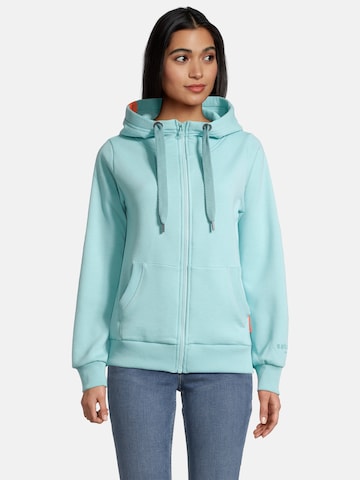 salzhaut Sweatvest 'Sööte' in Blauw: voorkant