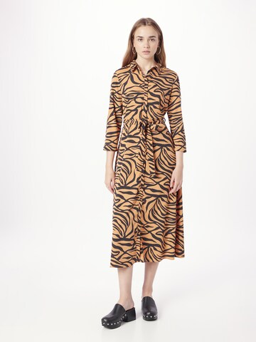 PIECES Shirt dress 'NADINE' in Brown: front