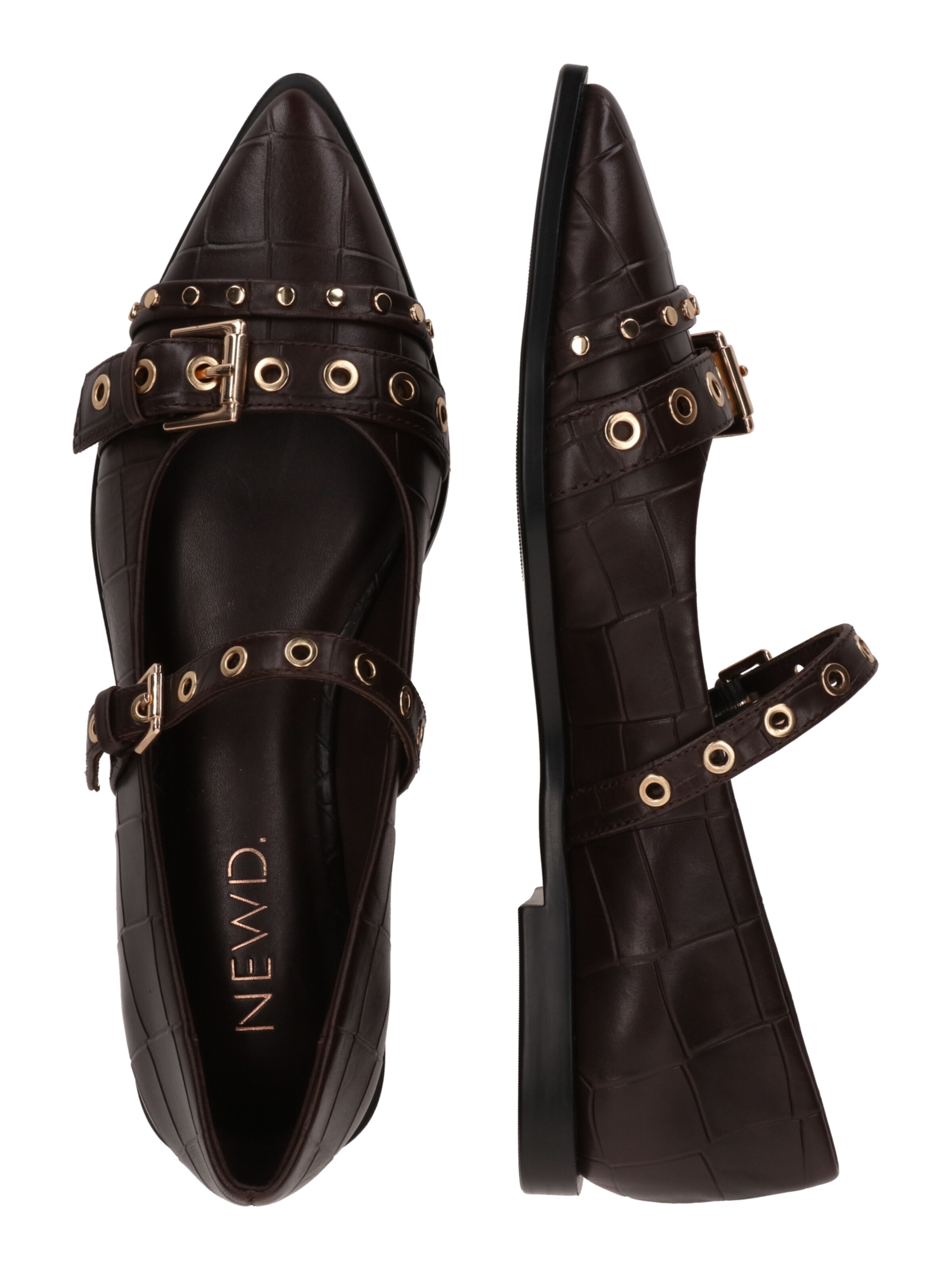 Ballerina con cinturino di NEWD in marrone