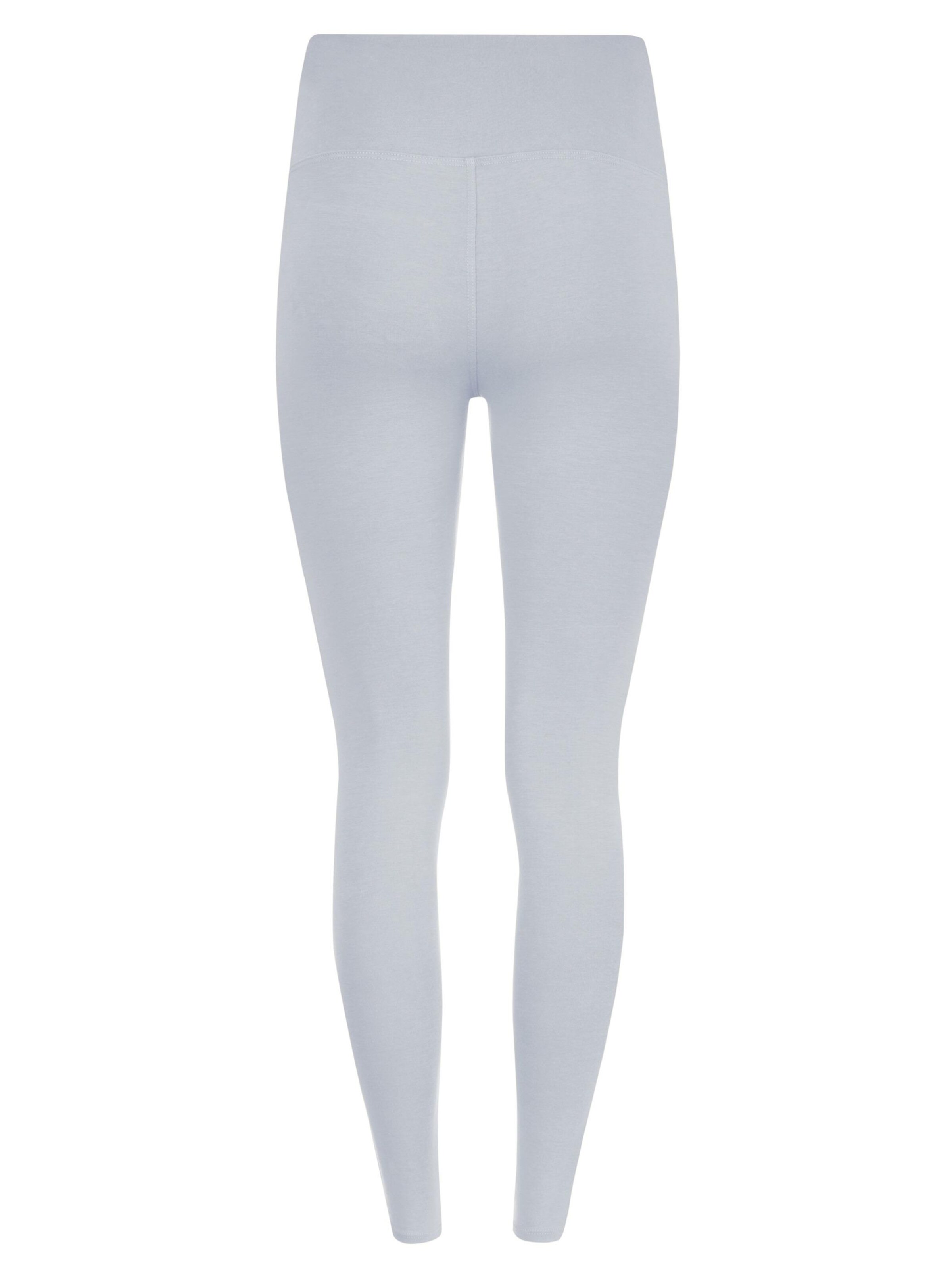 Evoni Leggings 'aus Baumwolle mit hohem Bund'‌‌‌ in Grau: Vorderseite