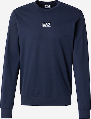 EA7 Emporio Armani Sweatshirt in Blue: front