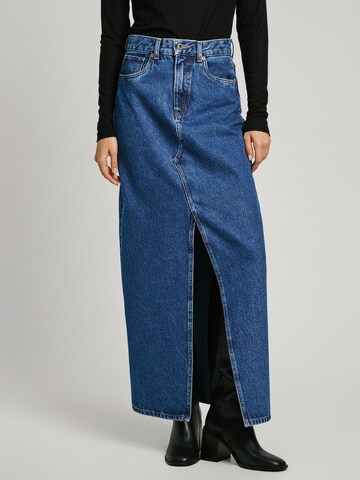 Jupe Pepe Jeans en bleu : devant