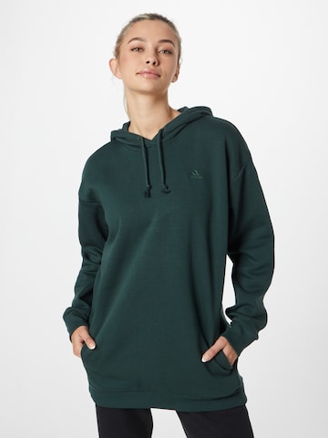 Hanorac sport 'All Szn Fleece Long' de la ADIDAS SPORTSWEAR pe verde: față