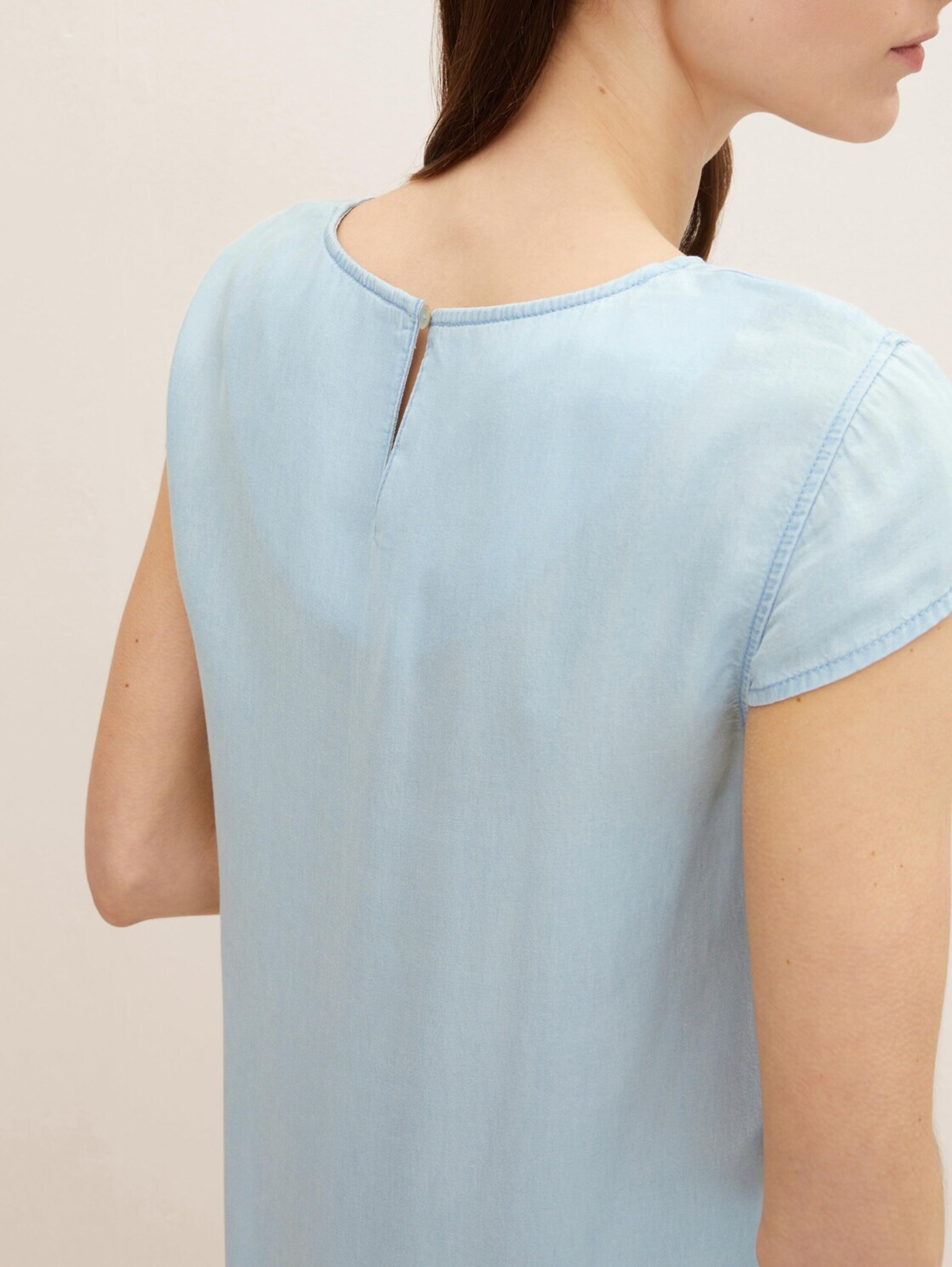 Frauen Große Größen TOM TAILOR Kleid in Hellblau - AS12550 Frauen Große Größen TOM TAILOR Kleid in Hellblau - AS12550