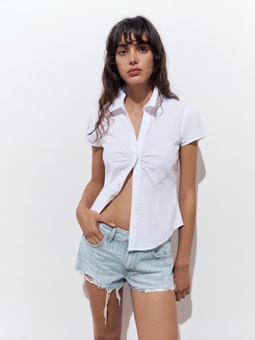 Pull&Bear Normální Džíny – modrá