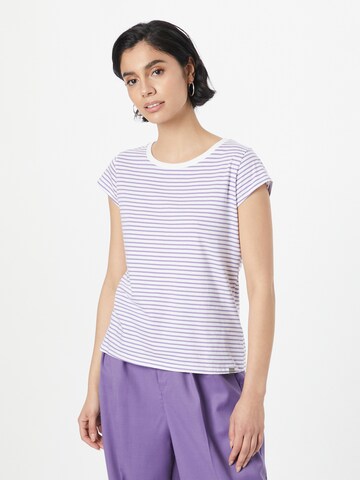 T-shirt MADS NORGAARD COPENHAGEN en violet : devant