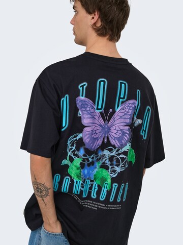 Only & Sons T-Shirt 'ONSKEANE' in Schwarz