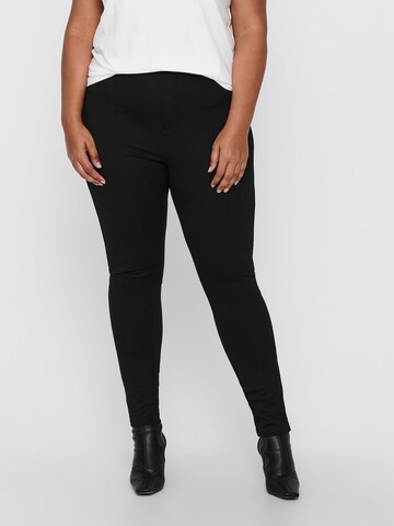 ONLY Carmakoma Skinny Broek 'Tay' in Zwart: voorkant