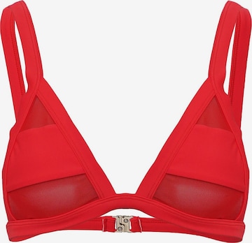 La Michaux Bikinitop 'FIERCE' in Rot: Vorderseite
