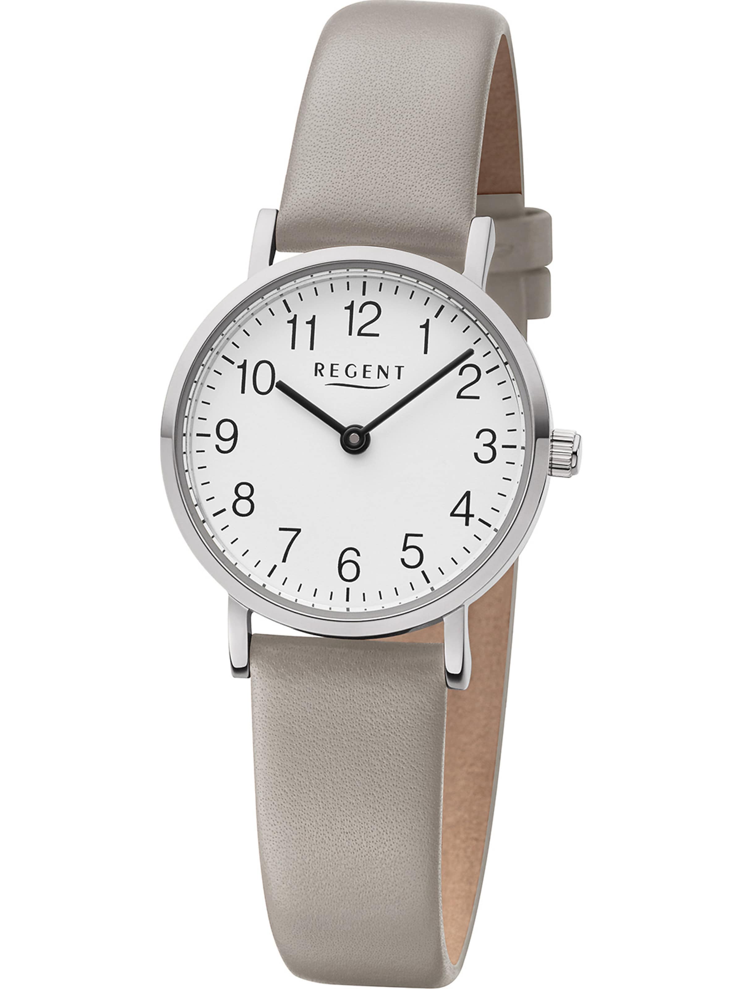 REGENT Uhr in Grau: Vorderseite