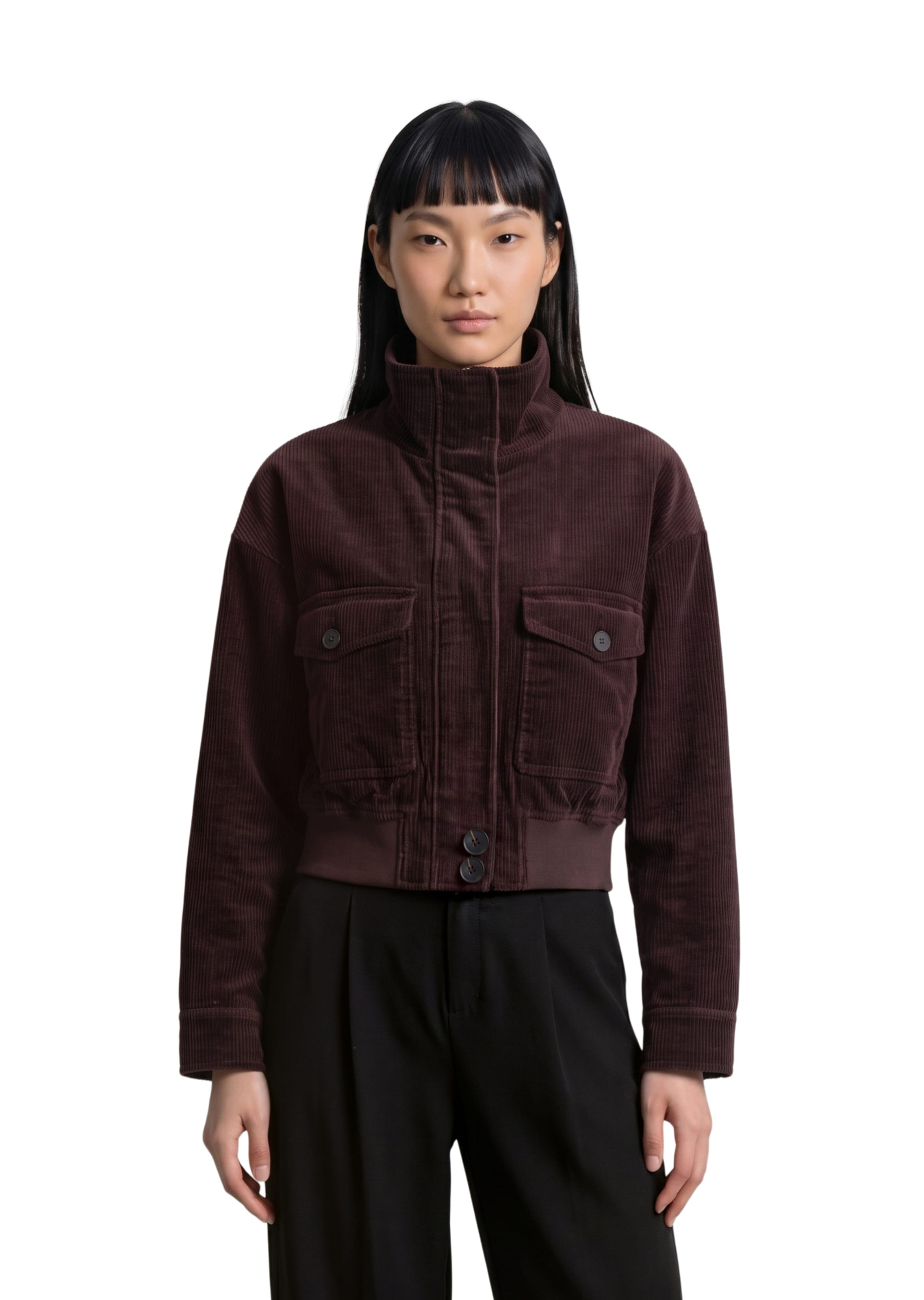 Marc O'Polo DENIM Tussenjas in Bruin: voorkant