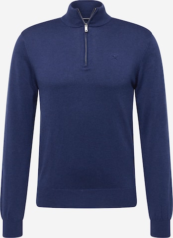 Hackett London Пуловер в синьо: отпред