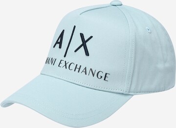 Casquette ARMANI EXCHANGE en bleu : devant