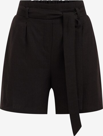 WE Fashion Loosefit Shorts in Schwarz: predná strana