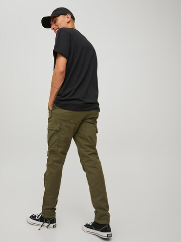 JACK & JONES Regular Cargo Pants 'Ace Tucker' in Olive