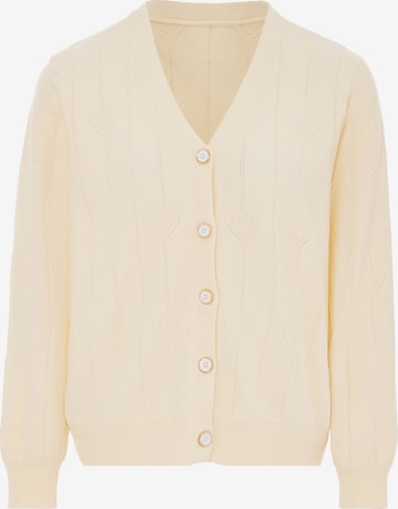 SANIKA Strickjacke in Weiß: Vorderseite