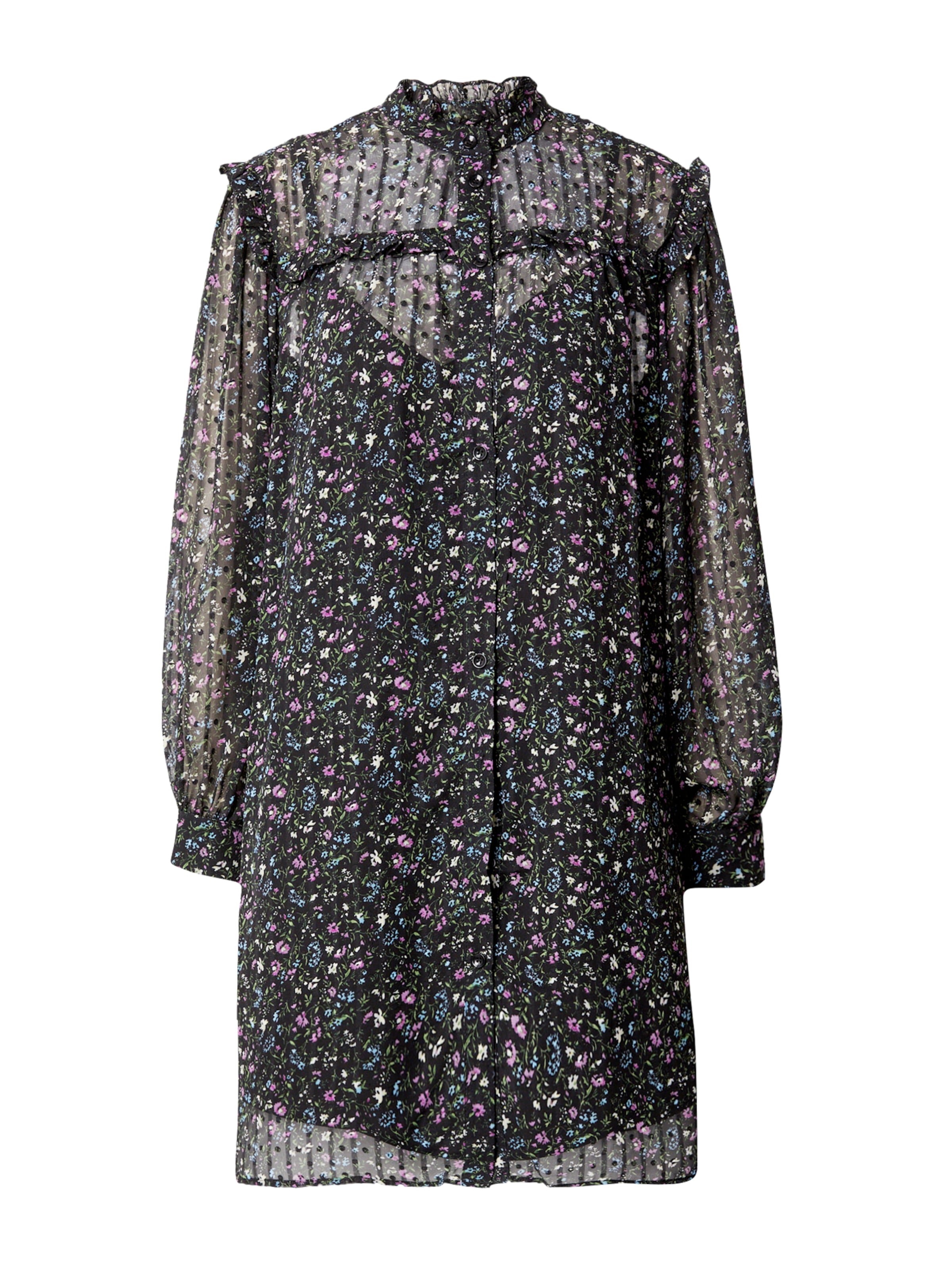 Robe-chemise Molly BRACKEN en noir : devant