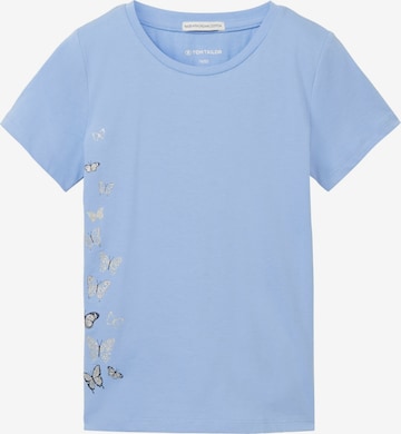 T-Shirt TOM TAILOR en bleu : devant