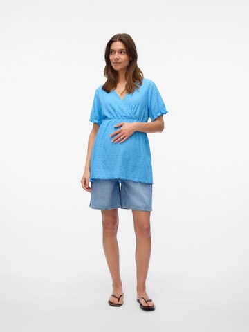 Chemisier 'VMMUlrikke' Vero Moda Maternity en bleu