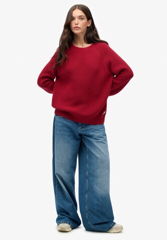 Pull-over Superdry en rouge