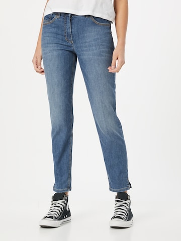 Coupe slim Jean GERRY WEBER en bleu : devant