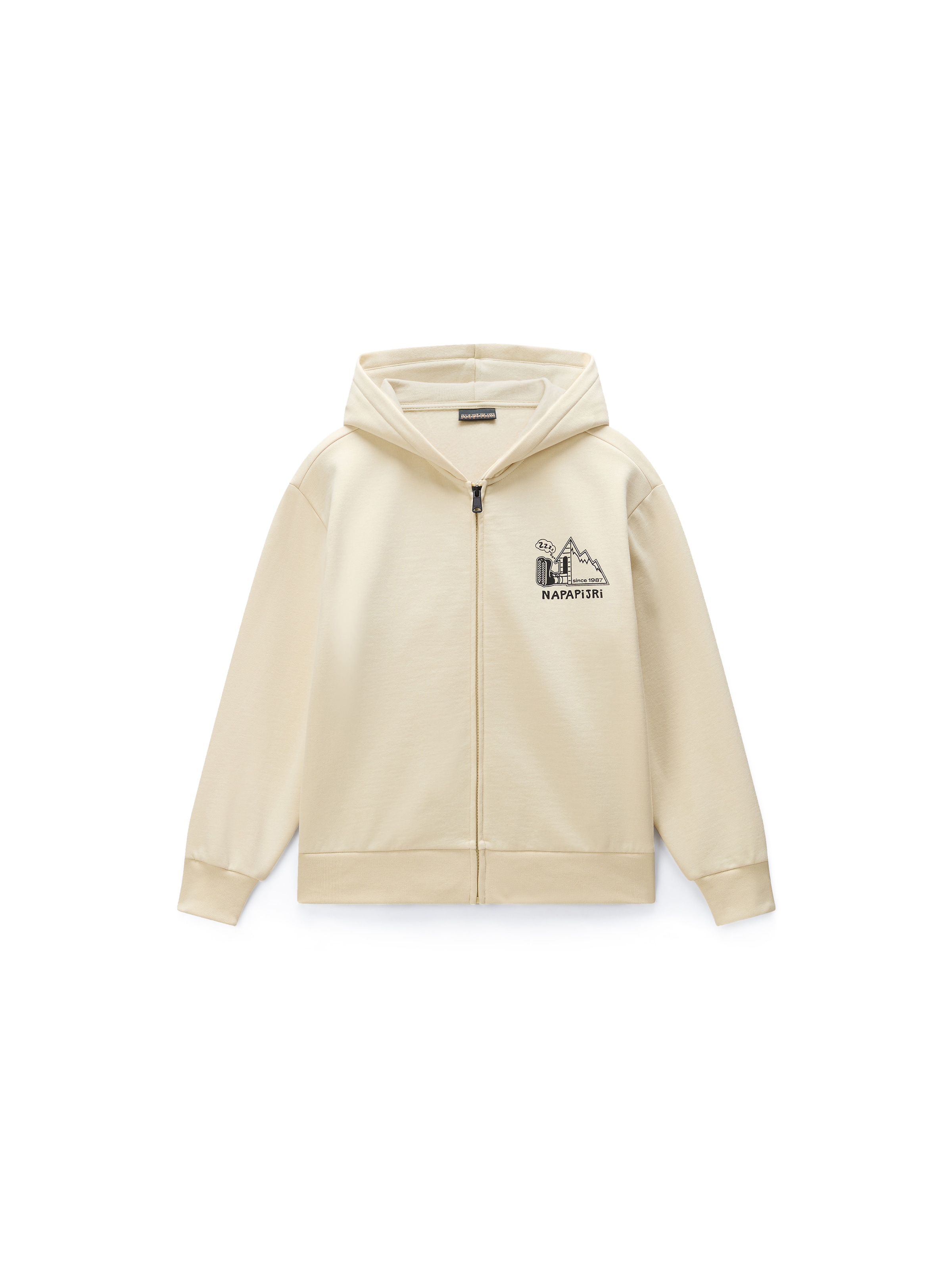 Veste de survêtement 'B-Acadia' NAPAPIJRI en beige : devant