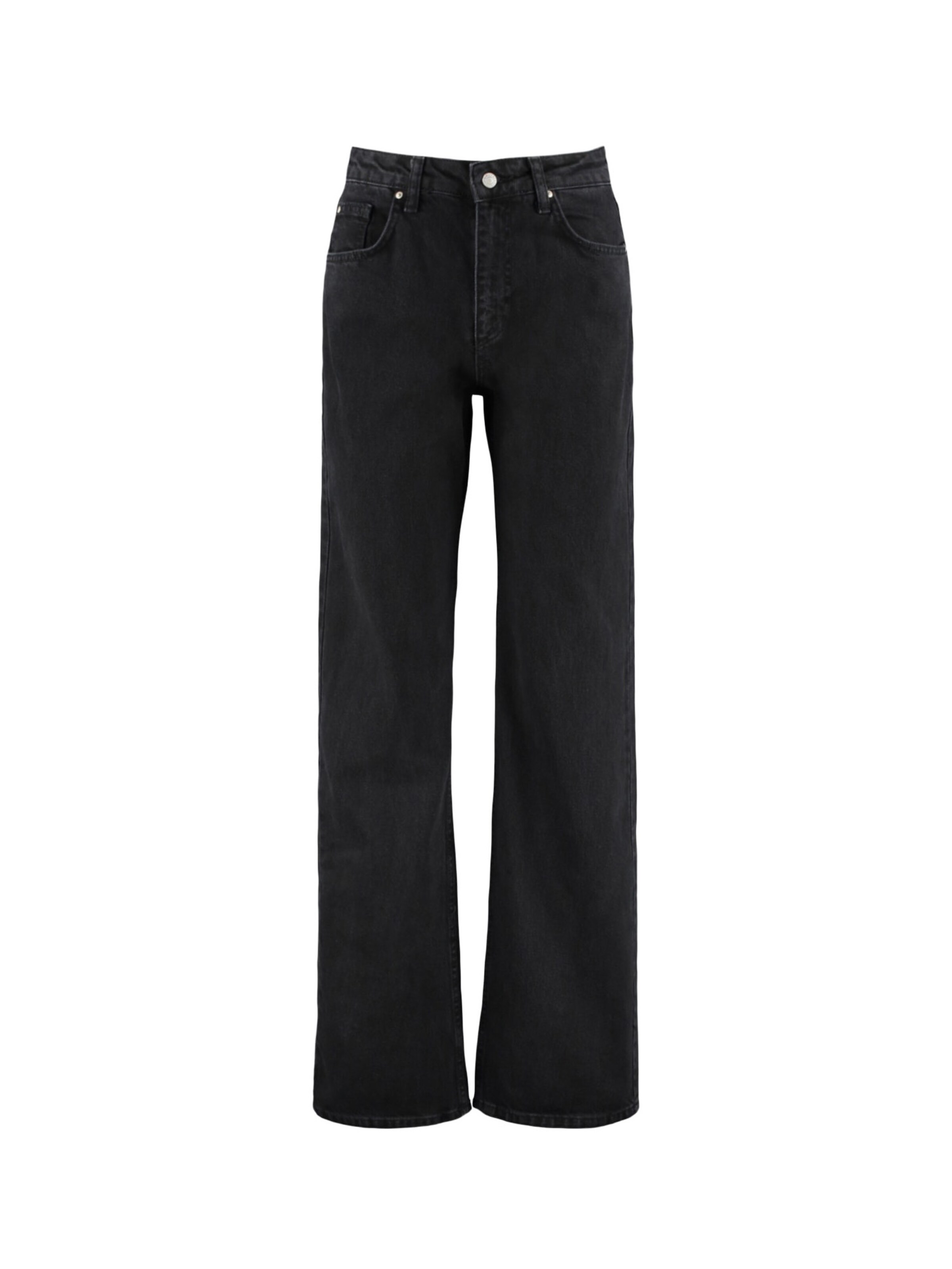 Wide leg Jeans di Trendyol in nero: frontale