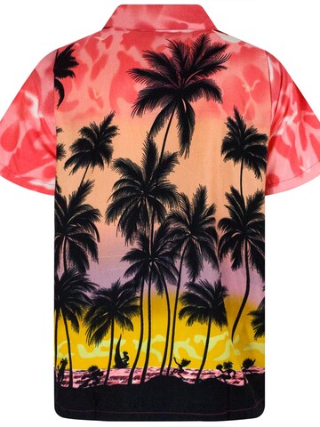 King Kameha Shirt 'Beach Eclectic' in Rot