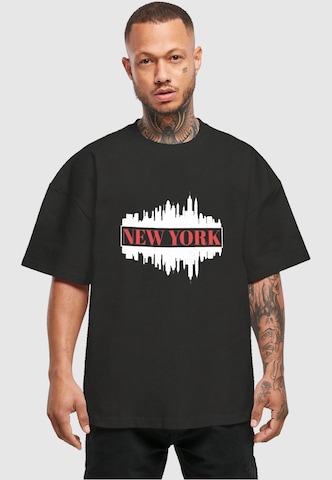 Merchcode T-Shirt 'New York' in Schwarz: Vorderseite