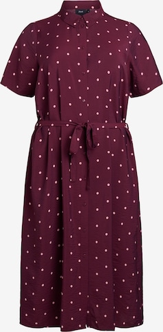 ZizziKošulja haljina 'VKAM' - crvena boja: prednji dio