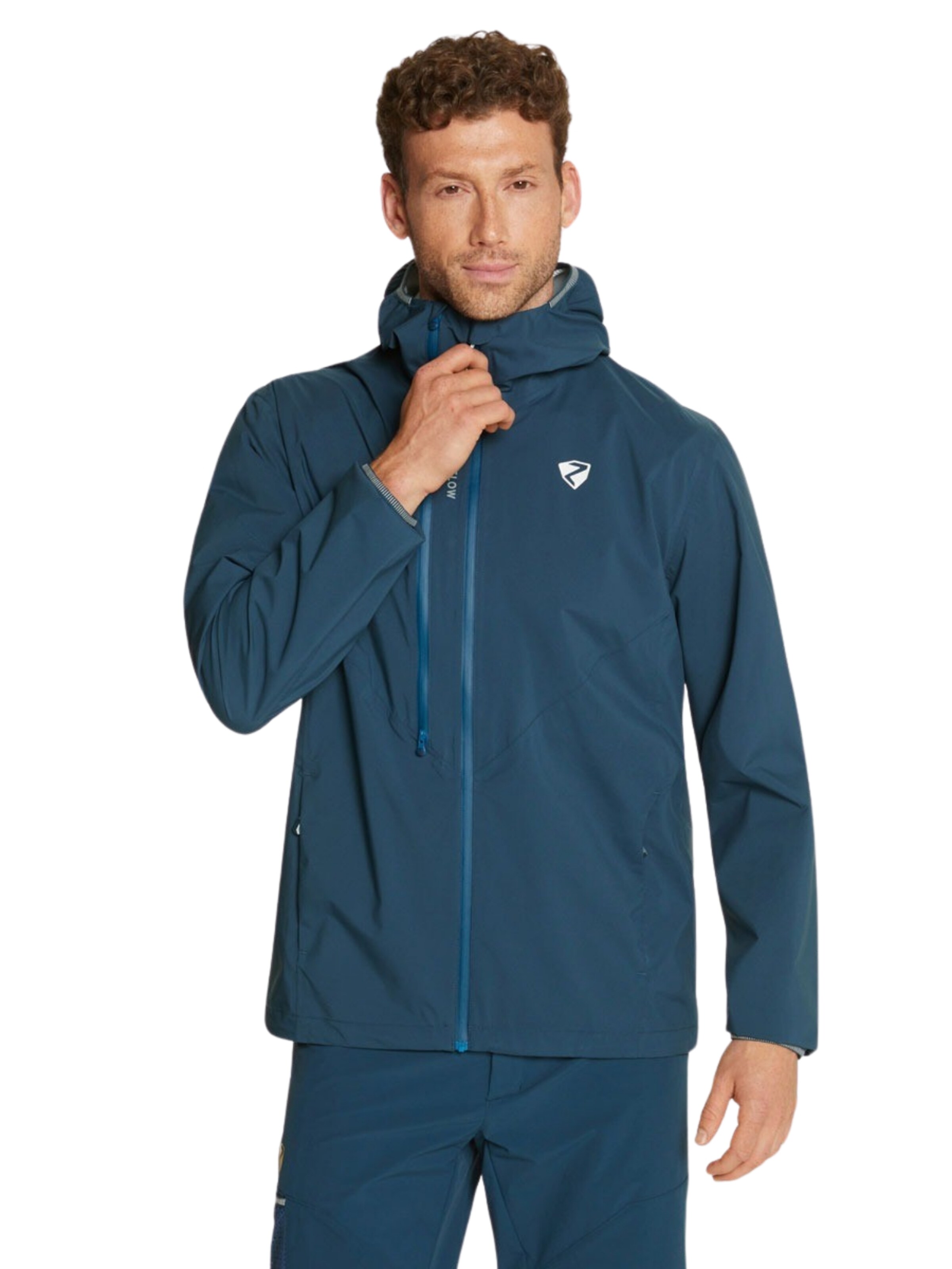 Giacca per outdoor 'NARON' di ZIENER in blu: frontale