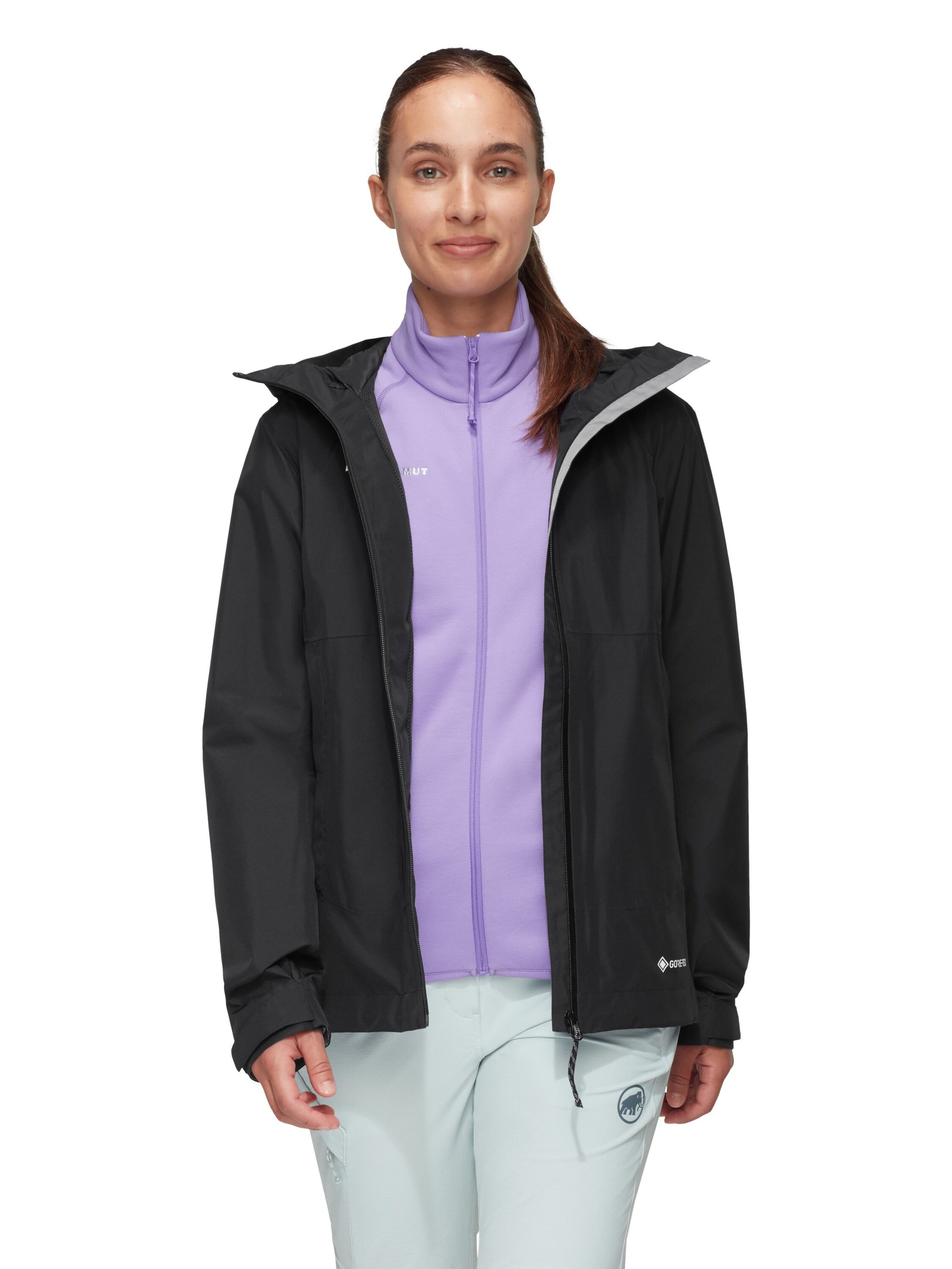 MAMMUT Outdoor Jacket in Black: front