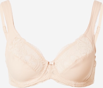 TRIUMPH - Clásico Sujetador 'Modern Lace+Cotton' en beige: frente